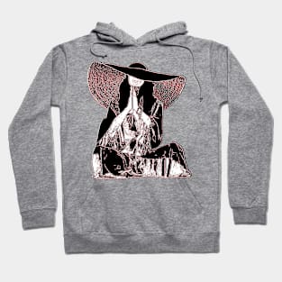 temple vibes serenity meditative pose fashionable hat moments Hoodie